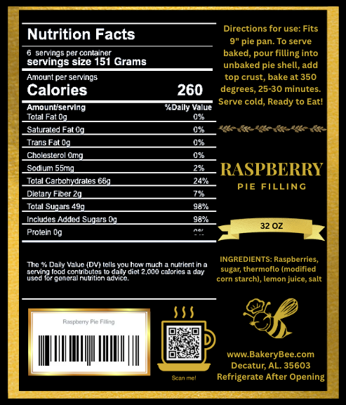 Raspberry Pie Filling       Garniture de Tarte Framboise Royale